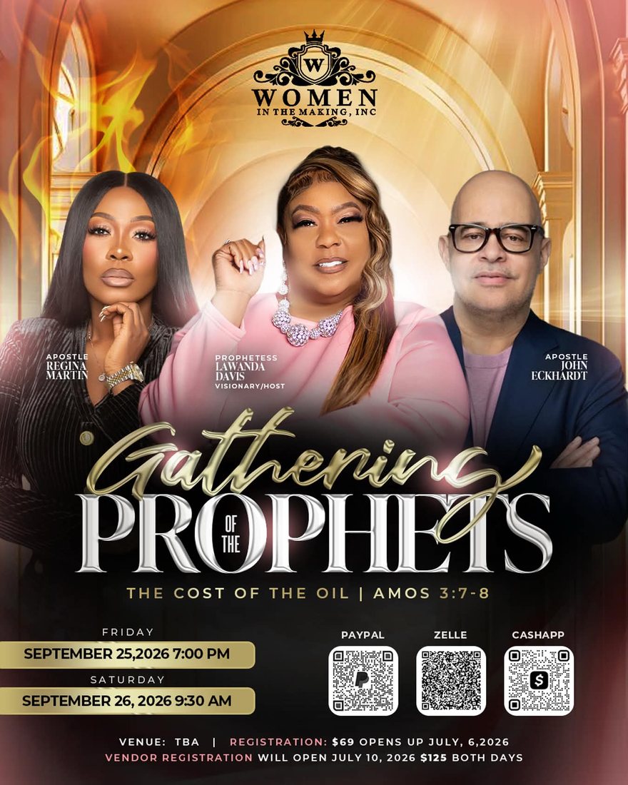 Gathering of the Prophets conference flyer — September 25–26, 2026, Houston, Texas